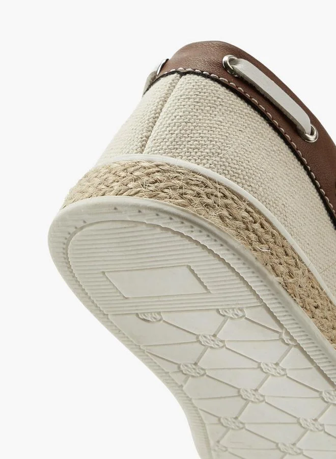Peppermint BEIGE Boys Hook & Loop Espadrille Loafers for Men | Best Price UAE