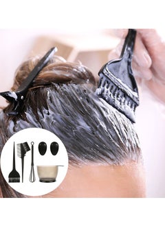 KHAJUL 6-Piece Healifty Hair Dye Coloring Kit - Hair Dye Bowl, Hair Dye Brush, Hair Dye Comb, Ear Cover, Mixer, Hair Dying Accessory Kit for Salon & Home Hair Coloring (Black)  - Image 4