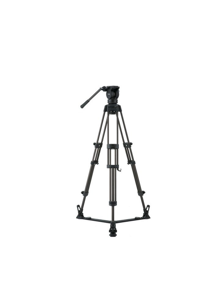 Libec - Libec LX7 Tripod With Pan and Tilt Fluid Head and Floor Spreader - Image 1