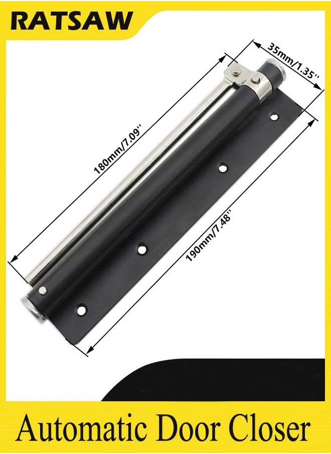 RATSAW Screen Door Closer, Heavy Duty Automatic Door Closer, Safety Spring Door Closer for Storm Door, Steel Door Closer with Adjustable Closing Speed, Smooth and Quiet Door Closer for Hinge Door  - Image 2