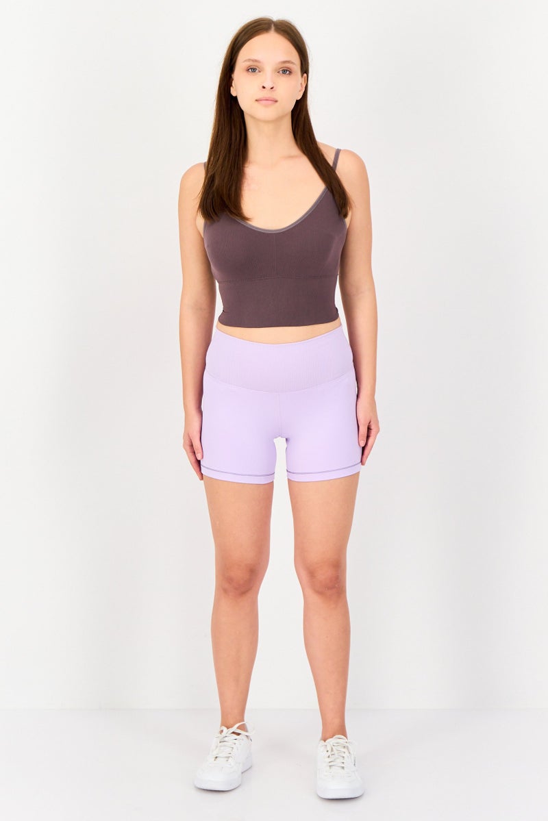 Nike Women Brand Logo Sportswear Fit Running Shorts, Lavender - Image 2
