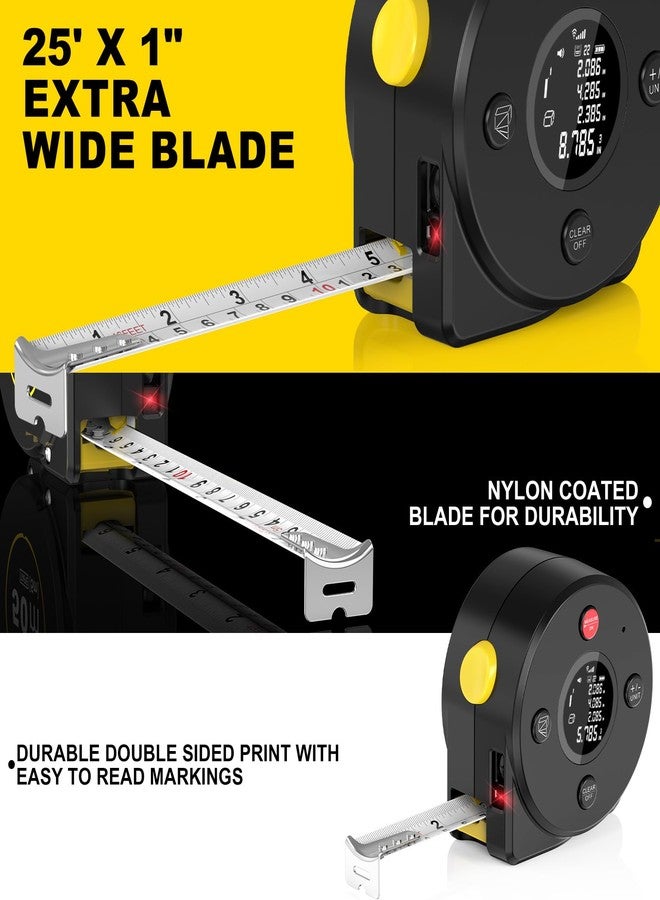 Usteetic 2-in-1 Laser Tape Measure 197Ft Rechargeable Digital Tape Measure A - Image 5