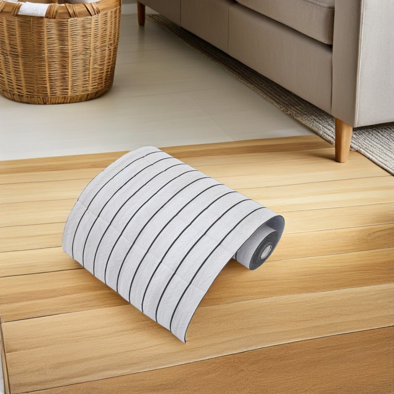 1 roll Adhesive Wallpaper: Peel And Stick Tile Decal Wallpaper - Removable Pvc Wall Panel Sticker For Bathroom Kitchen Floor Indoor Wall - Image 2