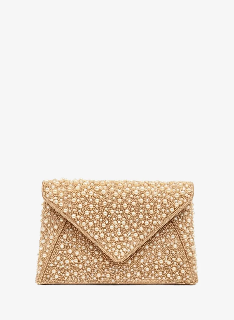 Viny Viny Women's Beaded Crystal Envelope Clutch – Embellished Evening Bag for Parties & Weddings