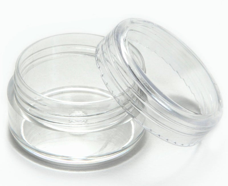 Gogoonly 50 Empty Clear 5 Gram Plastic Pot Jars Cosmetic Containers With Lids-Bh000507 - Image 3