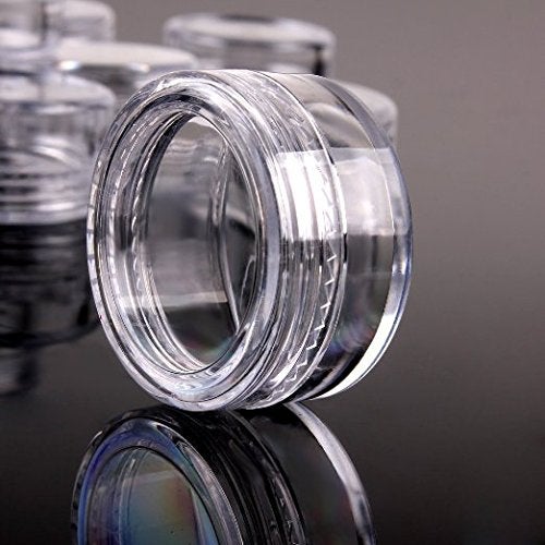 Gogoonly 50 Empty Clear 5 Gram Plastic Pot Jars Cosmetic Containers With Lids-Bh000507 - Image 5