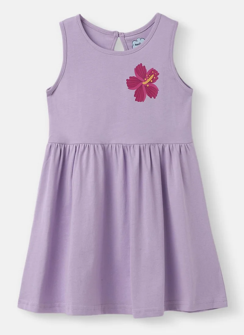 Nautinati  Nautinati Girls' Unicorn & Floral Graphic Cotton Dresses Pack | Sleeveless | Age 12–18M for Women | Best Price UAE