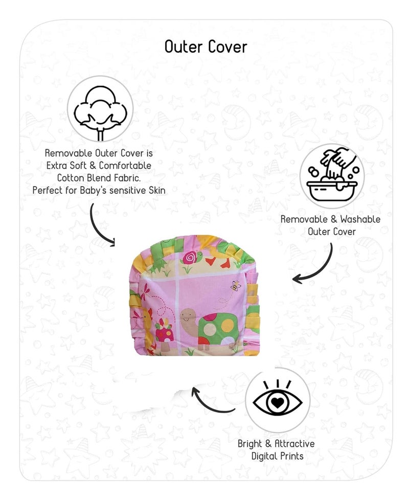 MammaChamp MammaChamp Mustard Seeds Rai for Neck Pillows Head Zip Shaping PillowTakiya with Cover Detachable Seed with Zip Pouch Baby boyGirl PK1 Multicolor  - Image 5