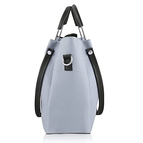 Fargo Vegan Leather Handbag for Women and Girls | Pack of 5 | Grey Color - Image 5