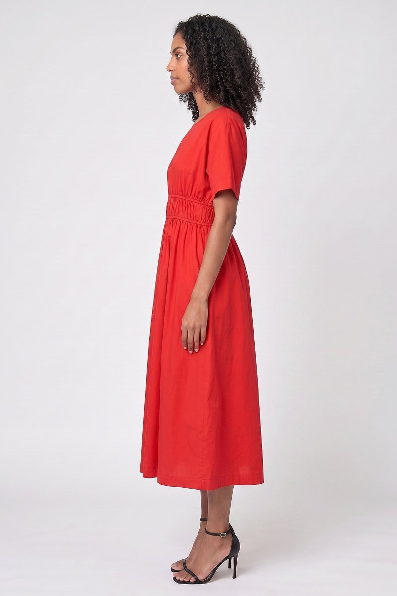 Threadbare Women Solid Maxi Dress, Red - Image 3
