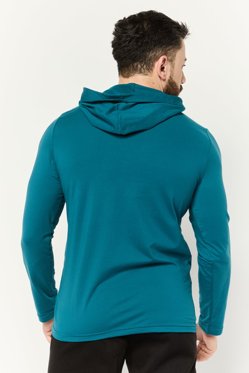 Gaiam Men Slim Fit Long Sleeves Outdoor Hoodies, Green - Image 2