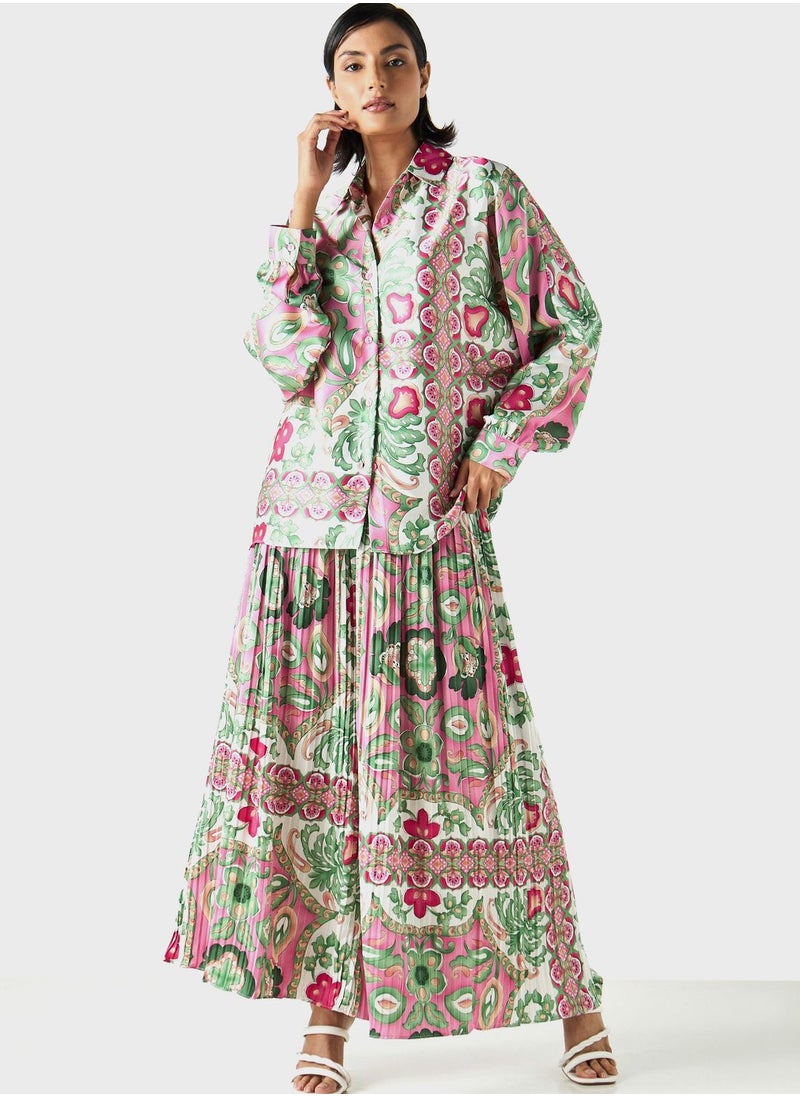 2Xtremz - Printed Button Down Shirt - Image 1