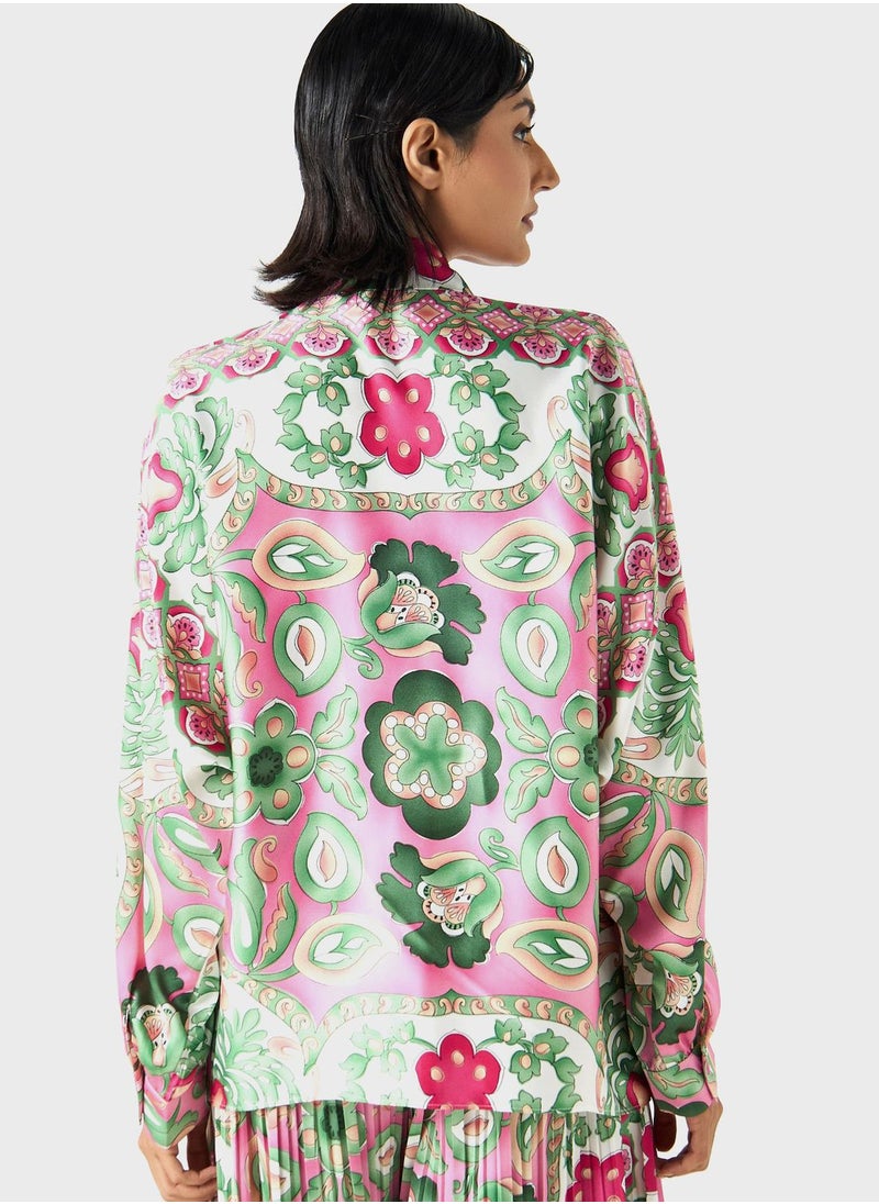 2Xtremz - Printed Button Down Shirt - Image 1