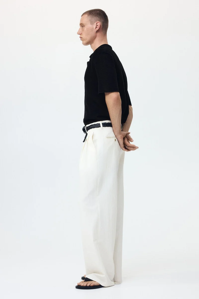 H&M  Regular Fit Hole-knit shirt for Men | Best Price UAE