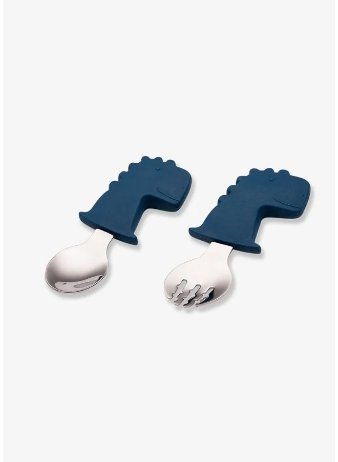 Citron Training Spoon & Fork - Dino