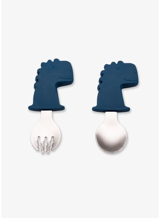Citron Training Spoon & Fork - Dino