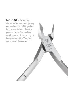 GERmanikure GERMANIKURE Professional Cuticle Nipper in Leather Case, Double Sharpened, Single Spring, Ethically Made in Solingen Germany  - Image 3