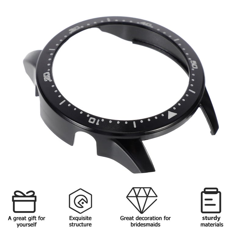 Watch Protective Shell Bumper Case Frame PC Black White Shock Resistant Smartwatch Cover Sports - Image 4
