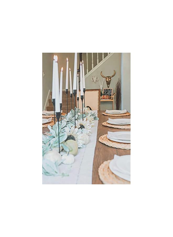 The Bros Black Candlesticks Holders Set of 3, Black Taper Candles Holders for Candlestick, Modern Farmhouse Decor Mantle Fireplace Dinner Table Centerpieces Decoration - Image 2