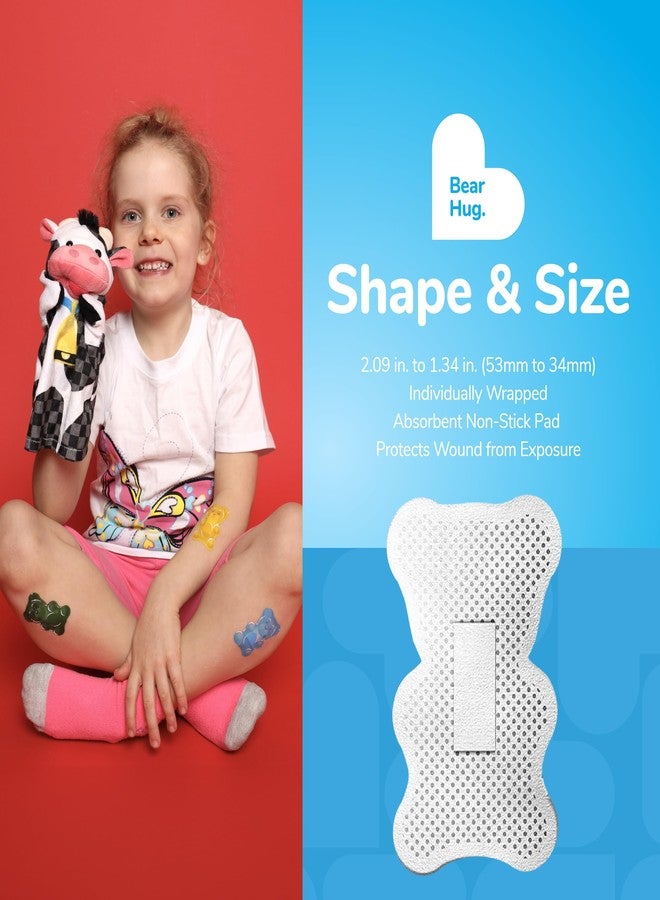 BioSwiss Kids Bandages, Gummy Bear Shaped Self Adhesive Bandage Set, Latex Free, Sterile Wound Care, 50 Count - Image 4