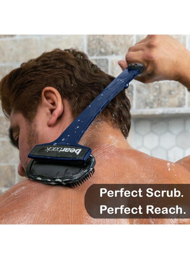 Bearback Body Scrubber Attachment: Premium Silicone Scrub Brush For Bath & Shower. Fits Original Bearback Handle. American Small Business - Image 2
