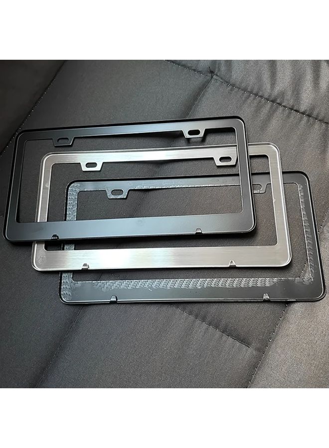US Carbon Fiber License Plate Frame 6 29in X 12 2in Car Decoration - Image 4