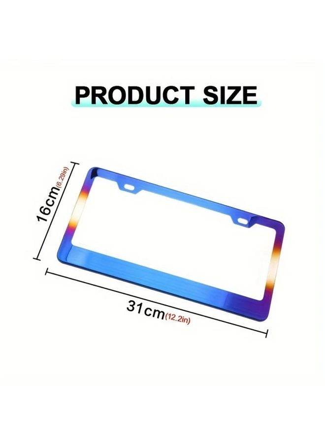 US Carbon Fiber License Plate Frame 6 29in X 12 2in Car Decoration - Image 2