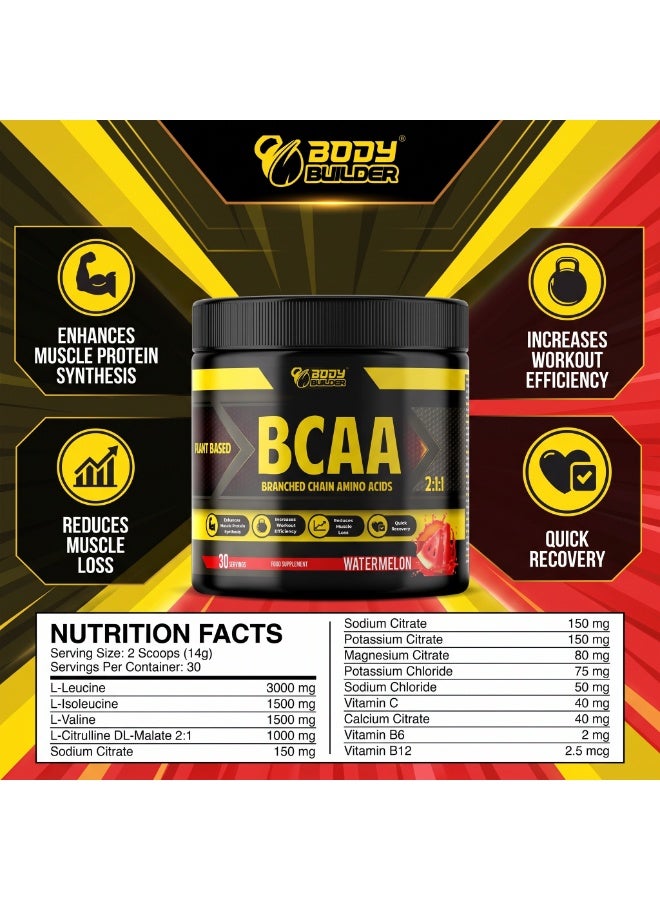 Body Builder BCAA Increase Workout Watermelon 30 Servings - Image 2