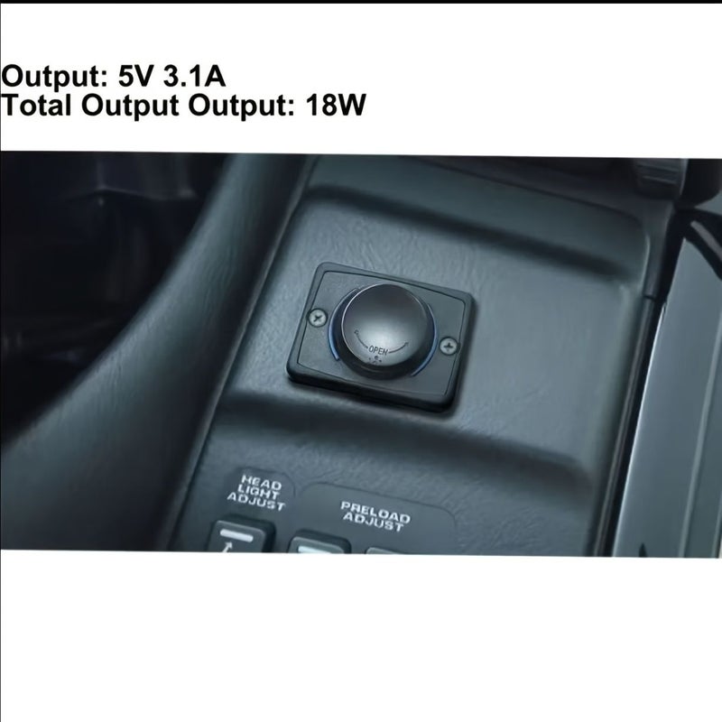 12V 24V Dual USB Car Phone Charger With Blue LED Light For Modified Vehicles Buses - Image 5