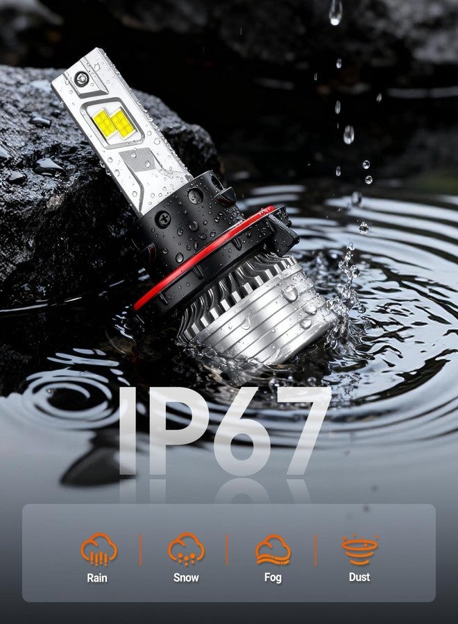 SEALIGHT H13 Bulbs, 900% 55,000LM Ultra Brightness h13/9008 Bulbs,Real 1:1 Size 6500K Cool White,IP68 Waterproof Fog Bulbs, Plug and Play,Pack of 2 - Image 5