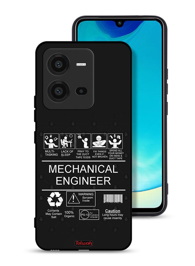 Tolwak Vivo V25 5G Protective Case Cover Mechanical Engineer Sticker - Image 1