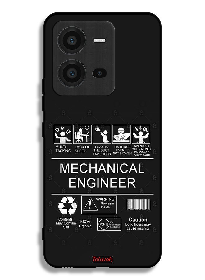 Tolwak Vivo V25 5G Protective Case Cover Mechanical Engineer Sticker - Image 2