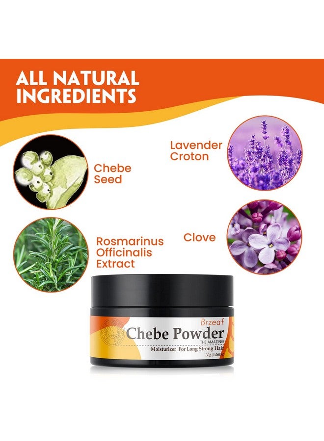 African Organic Chebe Powder Promotes Hair Growth - Super Moisturizing, Deter Hair Breakage & Deep Conditioning - 100% Natural Ingredients