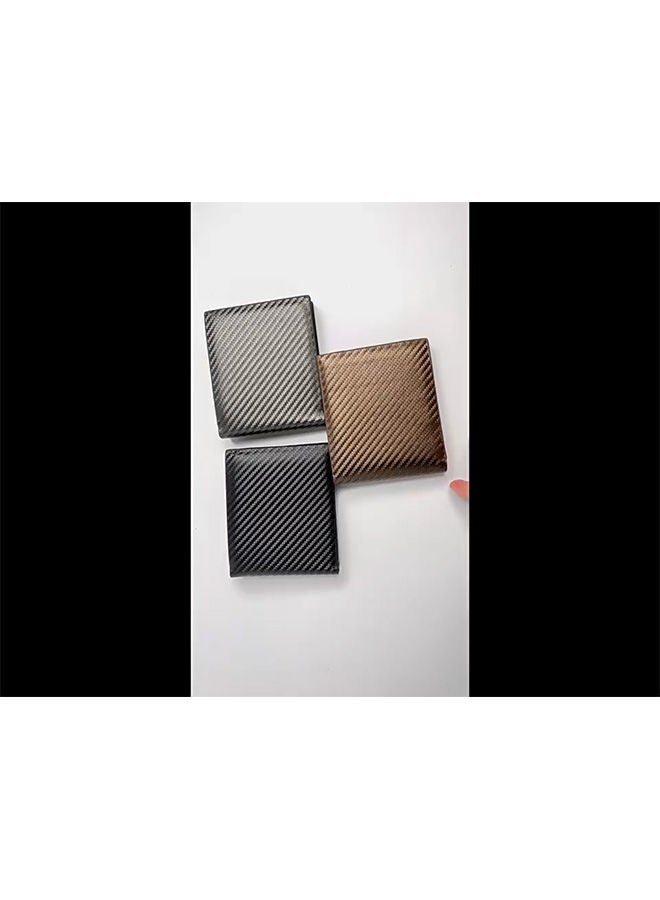 ديبولار حامل بطاقة من ألياف الكربون المحفظة بسحب واحد - Image 3