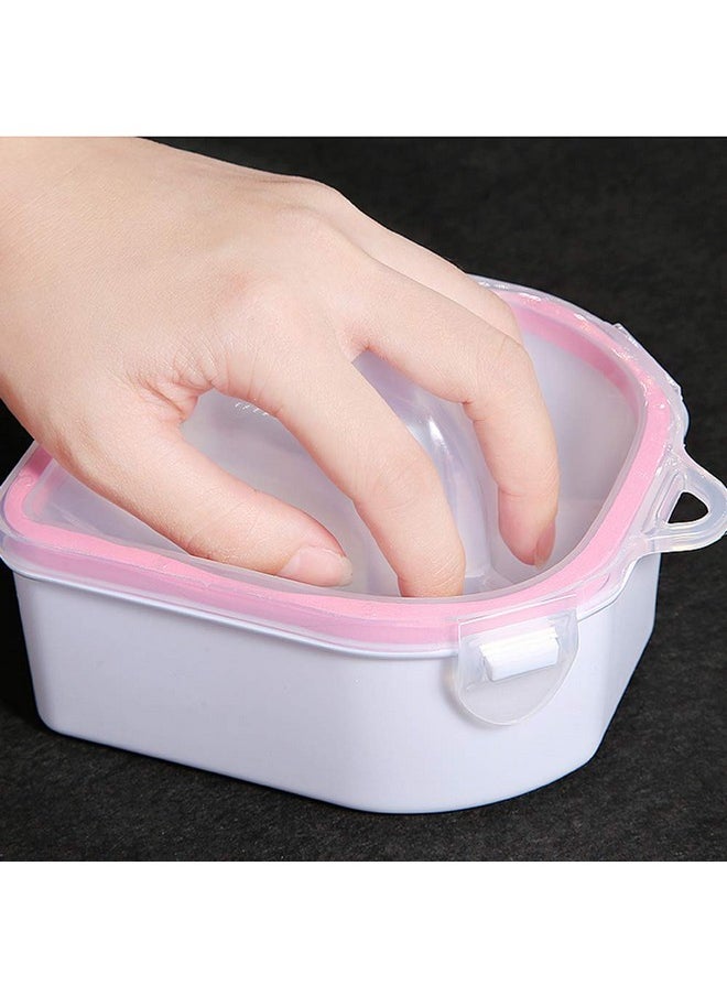 Oarkive 2pcs Nail Soaking Bowl Soak Off Bowl Manicure Bowl Nail Soaking Tray Soak Off Acrylic Nail Remover Dip Powder Removal Kit Nail Polish Remover Bowl Acetone Soak Off Bowl for Home Nail Salon Supplies  - Image 2