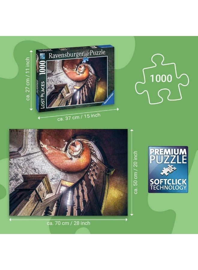 Ravensburger بازل رافنسبورجر شجرة البلوط الحلزونية 1000 قطعة للبالغين - شجرة خيالية غريبة مع فن حلزوني معقد - بازل كبير عالي الجودة للاسترخاء والتحدي | 17103-3 - Image 4
