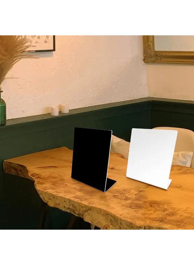 NFC Standing Sign Instant Review Display With Ntag215 Black Background Writable Blank Tablet Holder Smart Tap Technology Sturdy A Frame Design For Business Reviews Meetings Events Compatible With Smartphones Tablets Instant Feedback Collection Positive Comment Holder Compact Portable For Office Or On The Go Use Sleek Modern Design For Reception Areas Workspaces - Image 1
