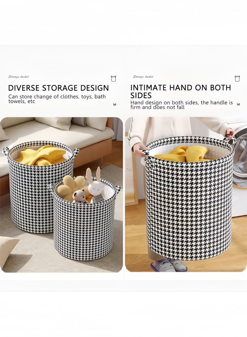 HQ-GAMING 2 Pack Waterproof Laundry Baskets, 75 L Collapsible Bag Organizer Basket, Storage Hamper for Clothes Toys Dirty Clothes Bedroom - Image 5