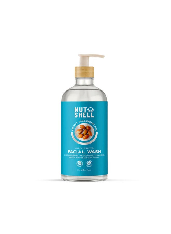 NUT SHELL Facial Wash 250 ml Argan & Hyaluronic Acid
