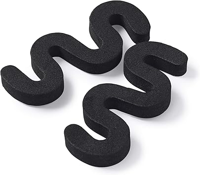 Manicare Toe Separators Black Foam Soft And Comfortable Sponge Pedicure Toe Dividers Finger Spacers Perfect For Applying Nail Polish Painting Nail Art Gel Nails Toenails Twin Pack