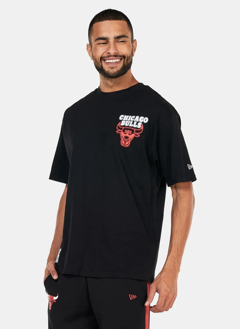 NEW ERA Chicago Bulls NBA Neon Oversized T-Shirt