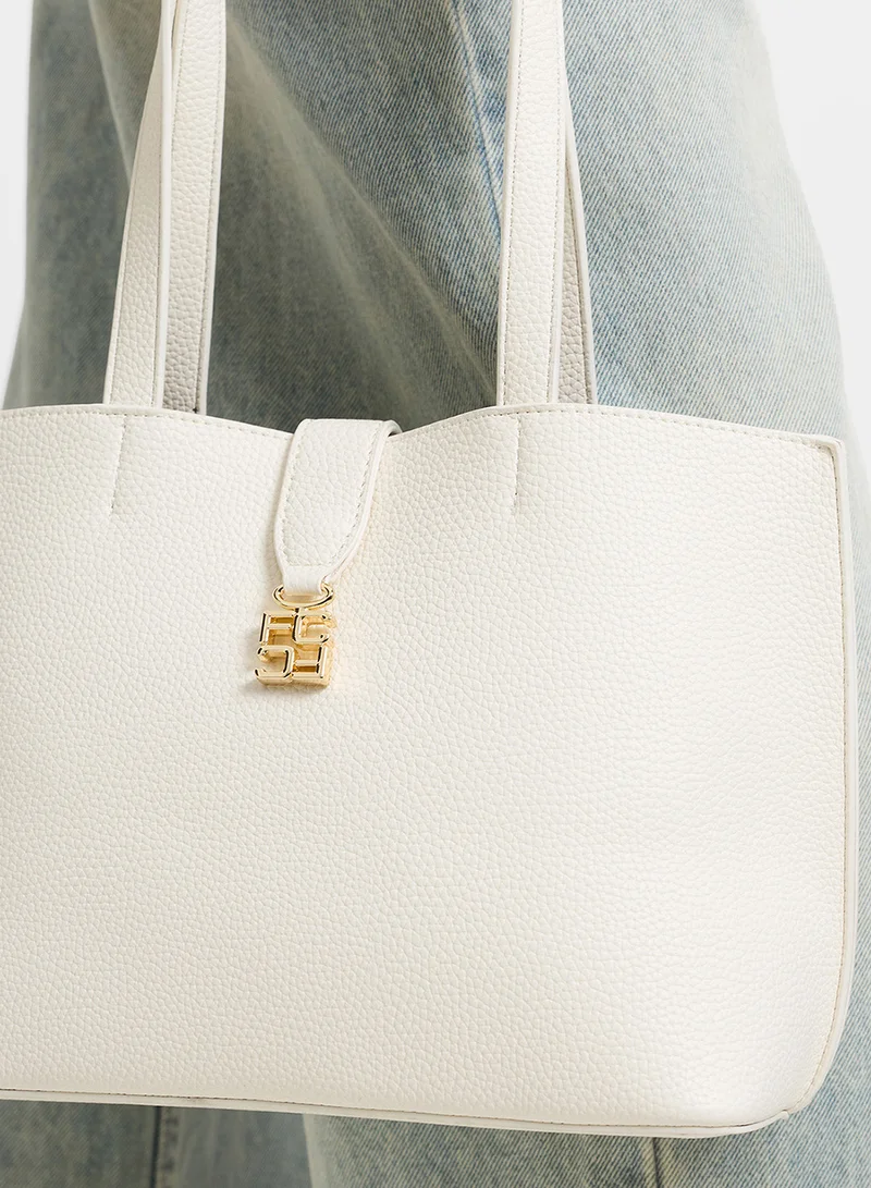 French Connection Emili Medium Tote Bag Women White Emili Medium Tote Bag for Women | Best Price UAE