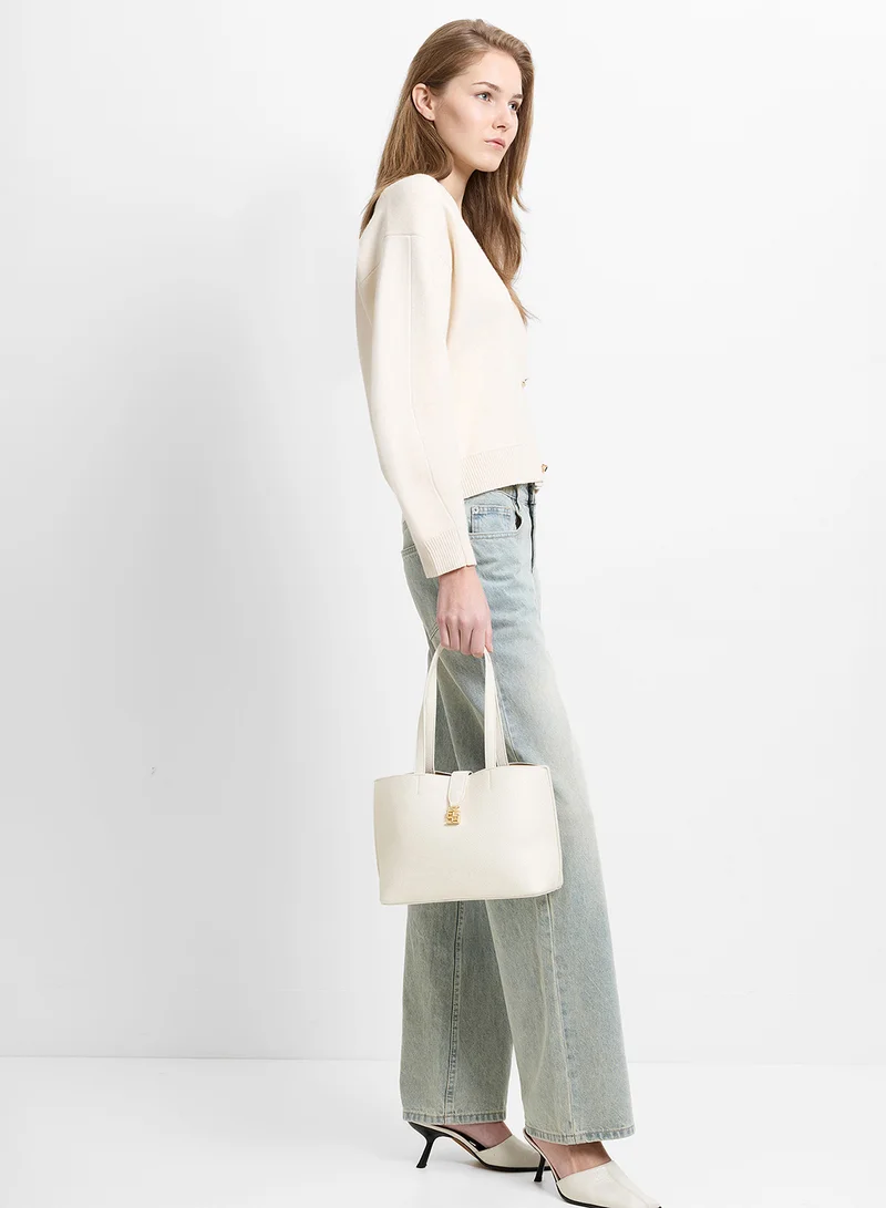 French Connection Emili Medium Tote Bag Women White Emili Medium Tote Bag for Women | Best Price UAE
