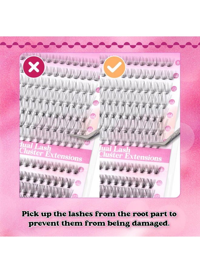 FADLASH DIY Eyelash Extension 10D+20D Cluster Lashes Large Mixed Tray Natural Long Mink Individual Lashes Reusable False Eyelashes Extension (10D+20D-0.07-D, 8-16mm) - Image 4
