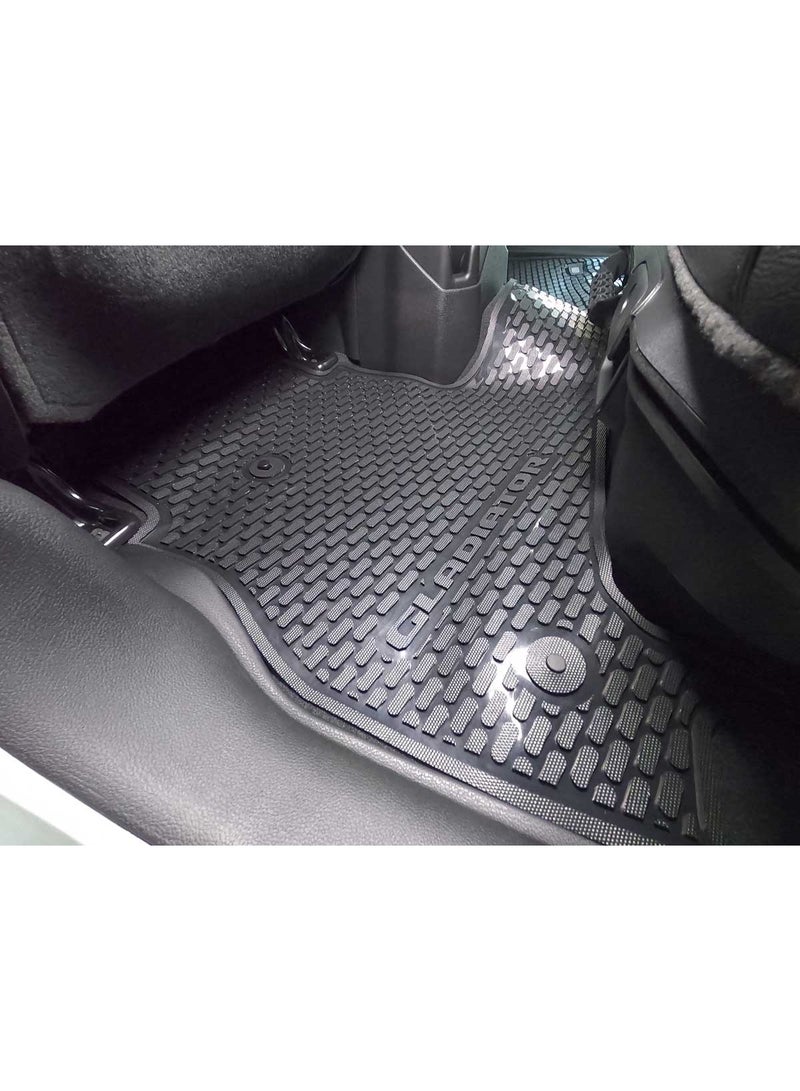  م م ذ ح م ش ﻦﻔﻳرد سجادات أقدام مطاطية داخلية لسيارة Gladiator - Image 2