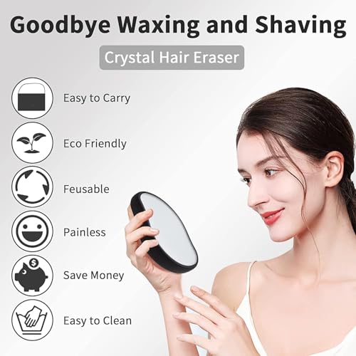 HEMIZA Crystal Hair Remover for Women and Men Crystal hair remover eraser removal stone for women men painless hair remover body magic smooth remove (HE - CHR.026) - Image 4
