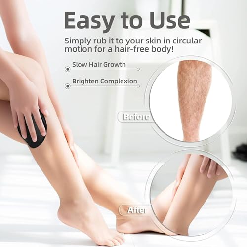 HEMIZA Crystal Hair Remover for Women and Men Crystal hair remover eraser removal stone for women men painless hair remover body magic smooth remove (HE - CHR.026) - Image 3