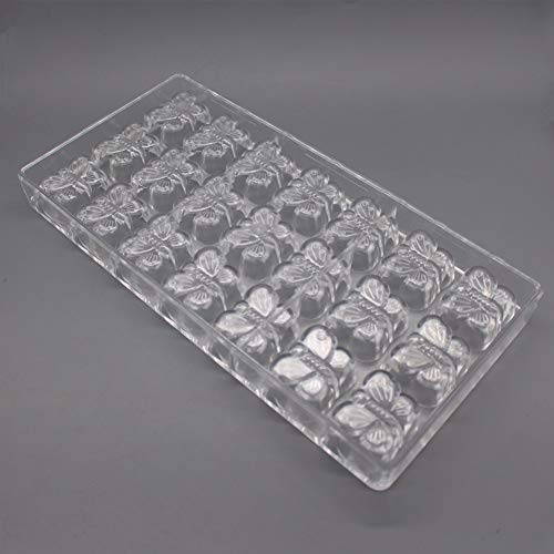 Goldbaking Polycarbonate Butterfly Chocolate Mold Hard Poly-carbonate Candy Mold 21 Cavities - Image 2
