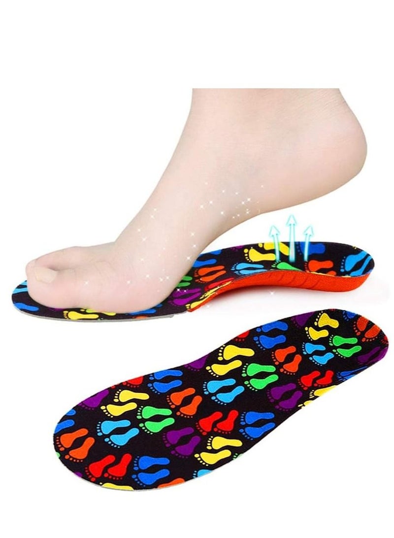 SYOSI Orthotic Insole, Kids Orthotic Cushioning Arch Support Shoe Insoles, Children Pu Foam Inserts for Flat feet, Plantar Fasciitis, Feet Heel Pain Relief (14.5 cm) - Image 1