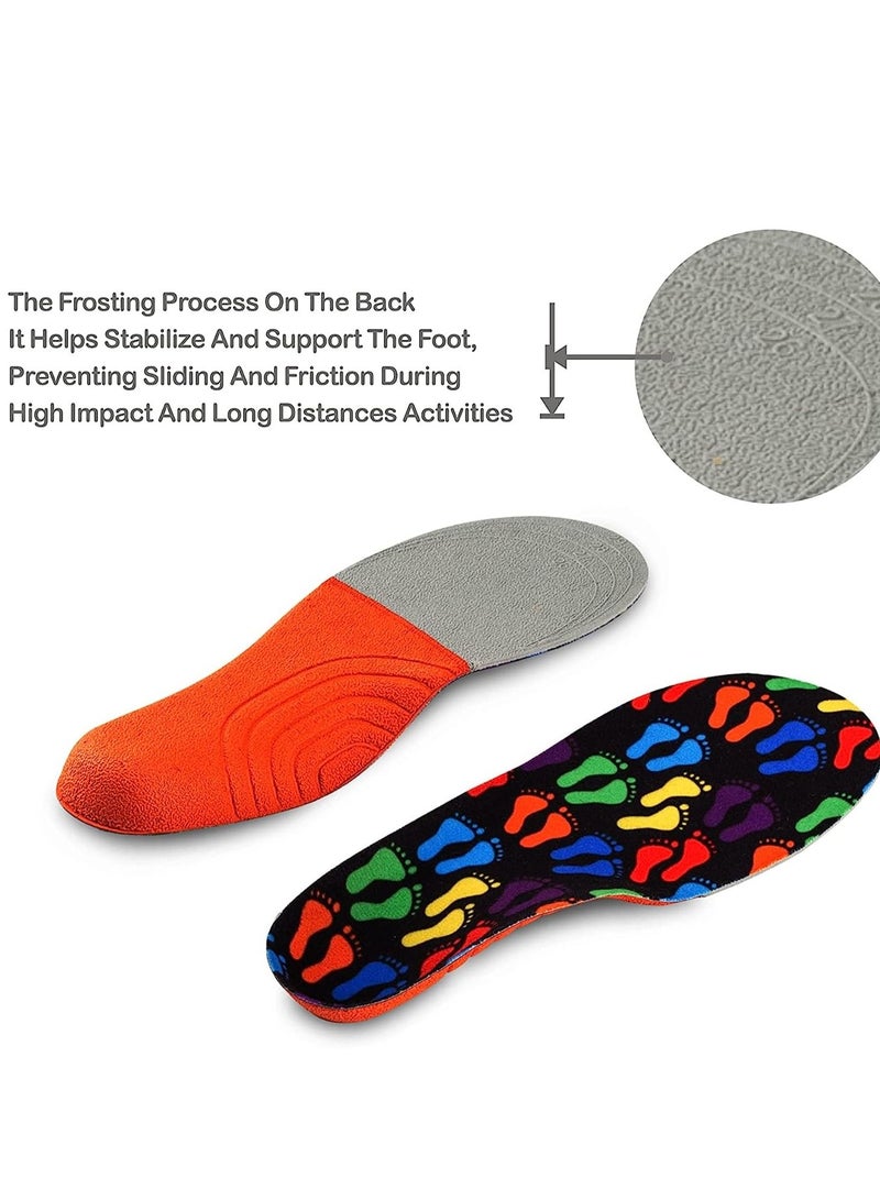 SYOSI Orthotic Insole, Kids Orthotic Cushioning Arch Support Shoe Insoles, Children Pu Foam Inserts for Flat feet, Plantar Fasciitis, Feet Heel Pain Relief (14.5 cm) - Image 4